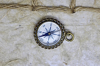 Nice French Compass Fob, c. 1930