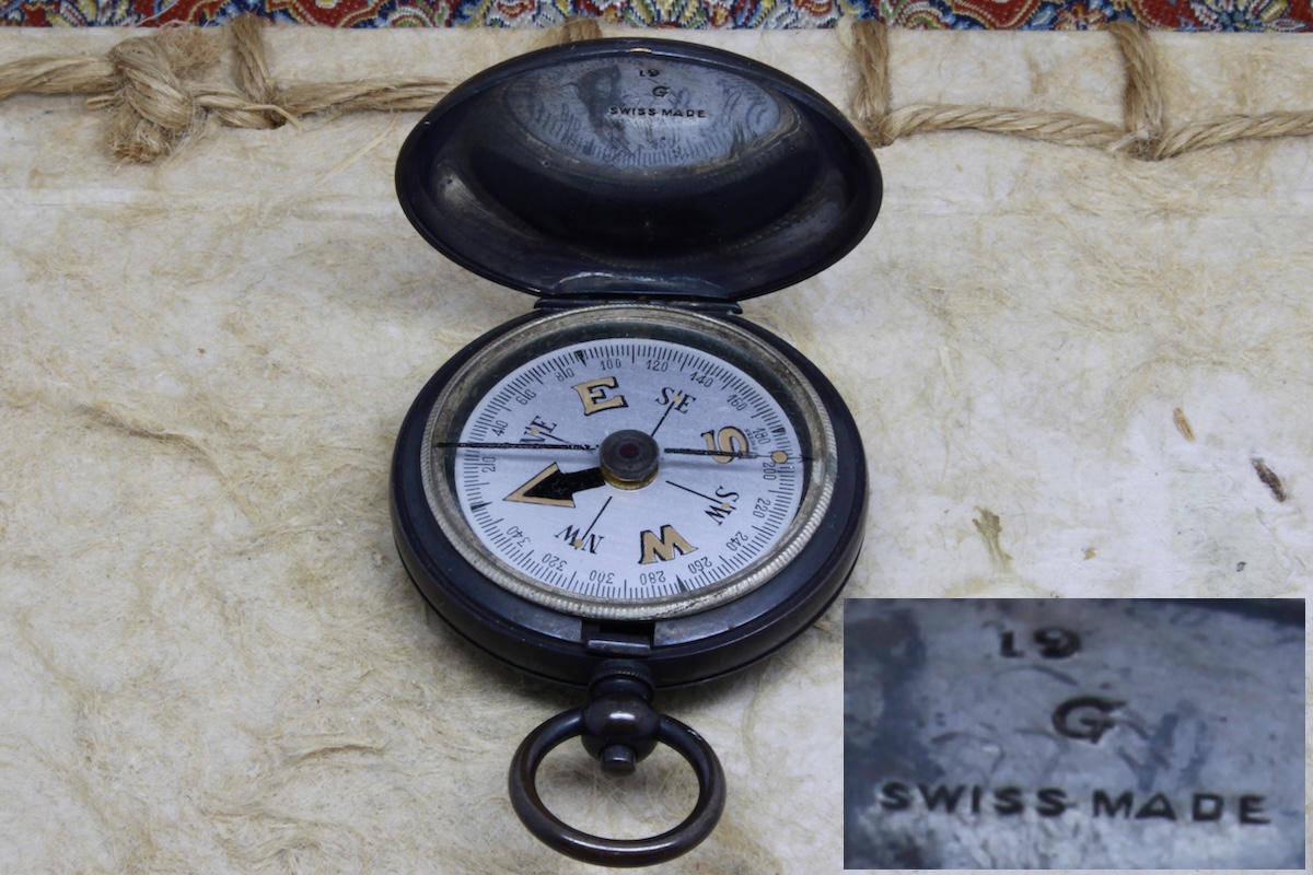 Swiss Hunter Antique Compass, c. 1920