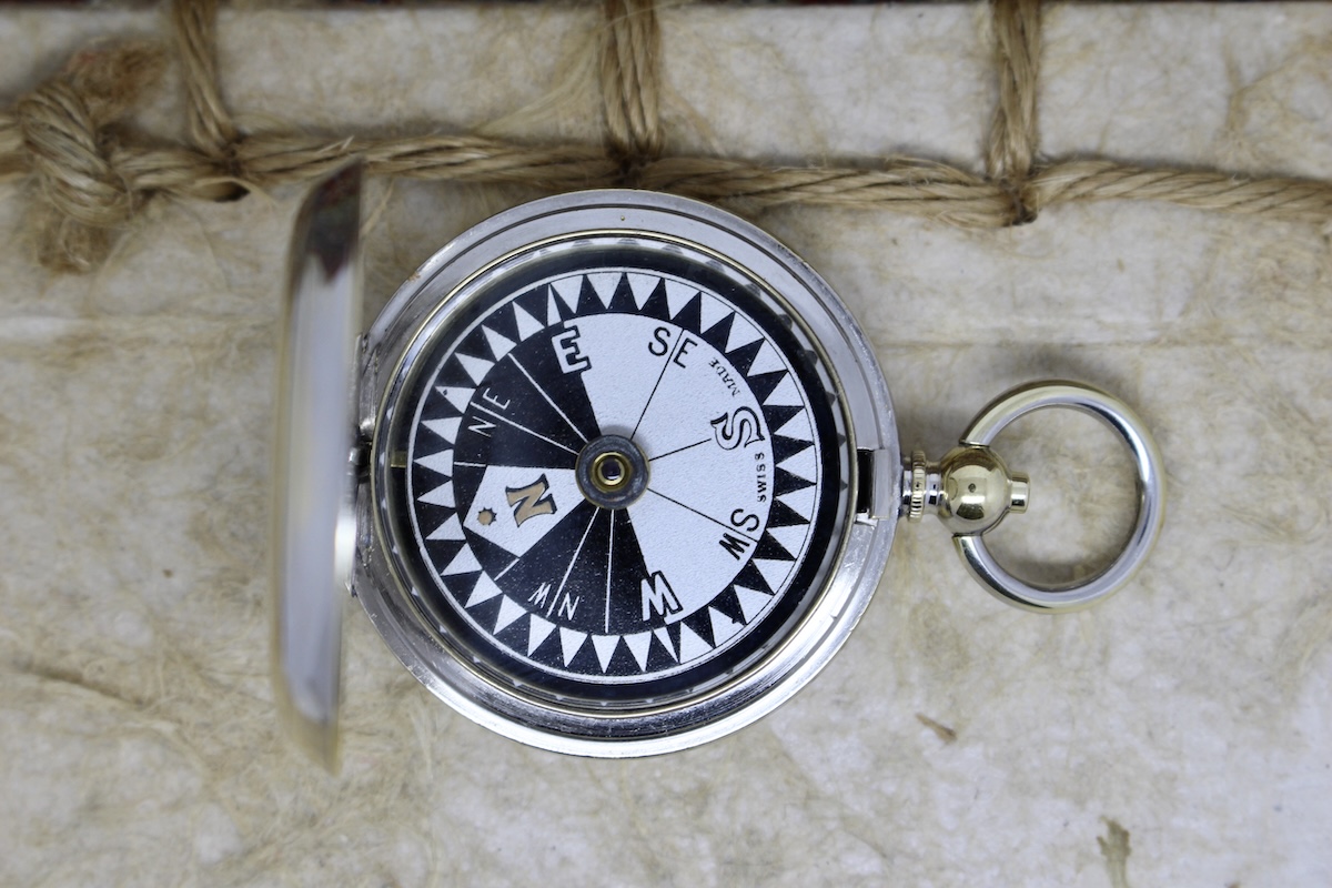 Antique Swiss Hunter Compass, c. 1920