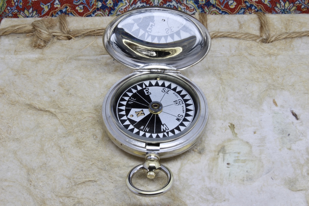 Antique Swiss Hunter Compass, c. 1920
