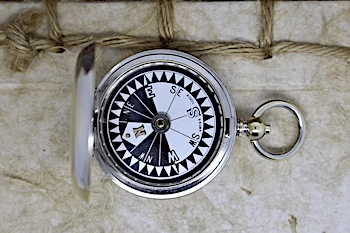 Antique Swiss Hunter Compass, c. 1920