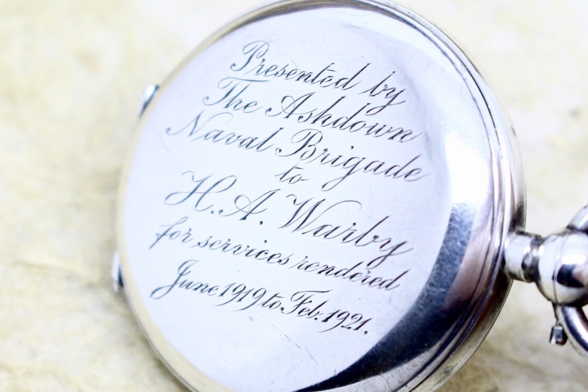 Presentation Silver Compass by Barker & Son, Hallmarked London 1911