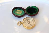 Negretti & Zambra London Leather-Cased Compass, c. 1900