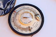 Georgian Ivory Leather-Cased Compendium with Thermometer and Sundial/Compass, by Brooks, c. 1830