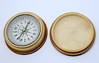 Thomas Bailey Aldrich House Souvenir German Compass, c.1920