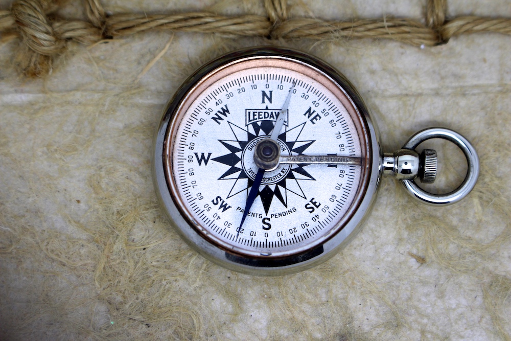  WWI Vintage Leedawl Short & Mason Antique Compass, c. 1915