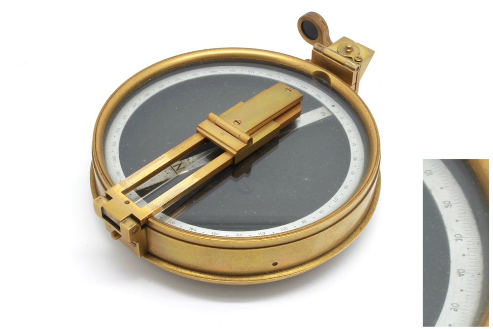 English Military Sighting Compass by T. Cooke & Sons, 1894