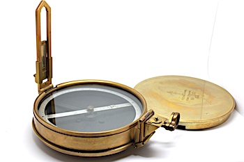 English Military Sighting Compass by T. Cooke & Sons, 1894