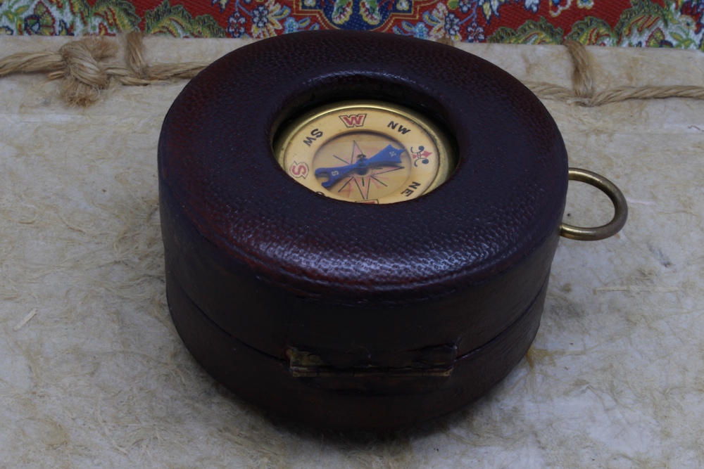 Antique Leather-Cased Victorian Compendium by Negretti & Zambra of LONDON, c. 1880