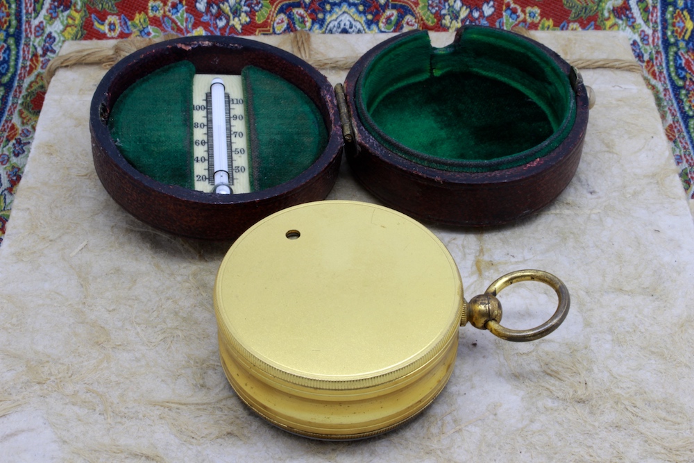 Pocket Barometer Thermometer Compass Compendium by BENETFINK & Co., c. 1880