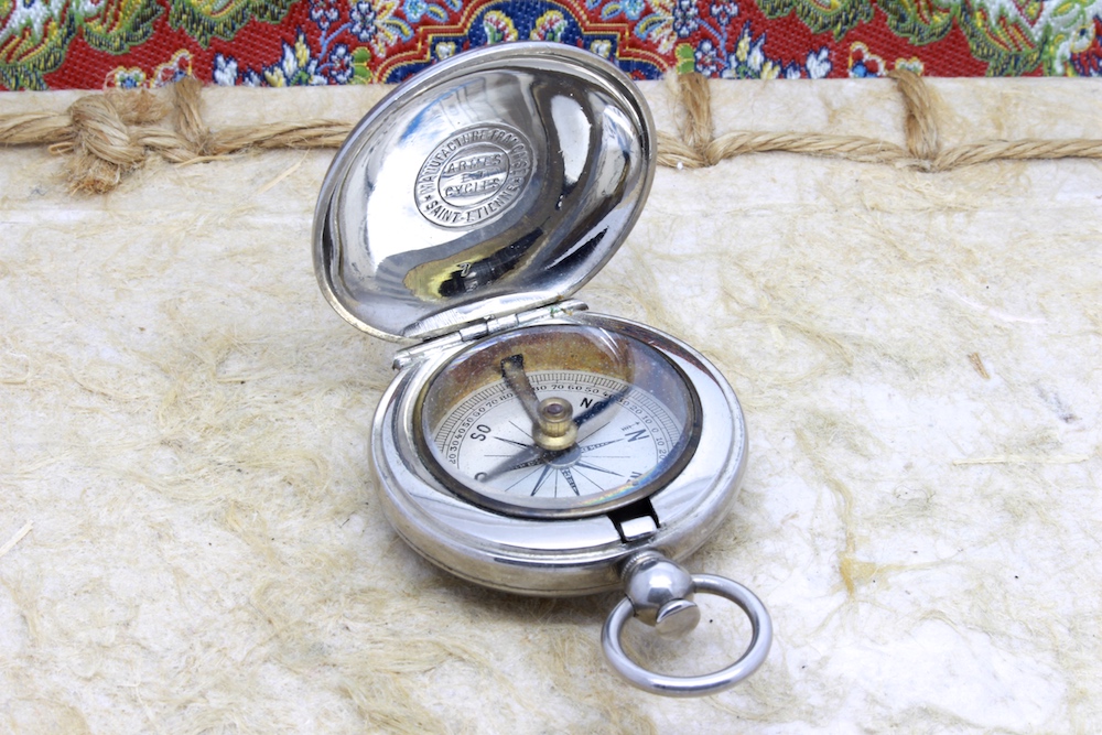 French Hunter Compass by MANUFRANCE, Armes et Cycles, St-Etienne, c. 1920
