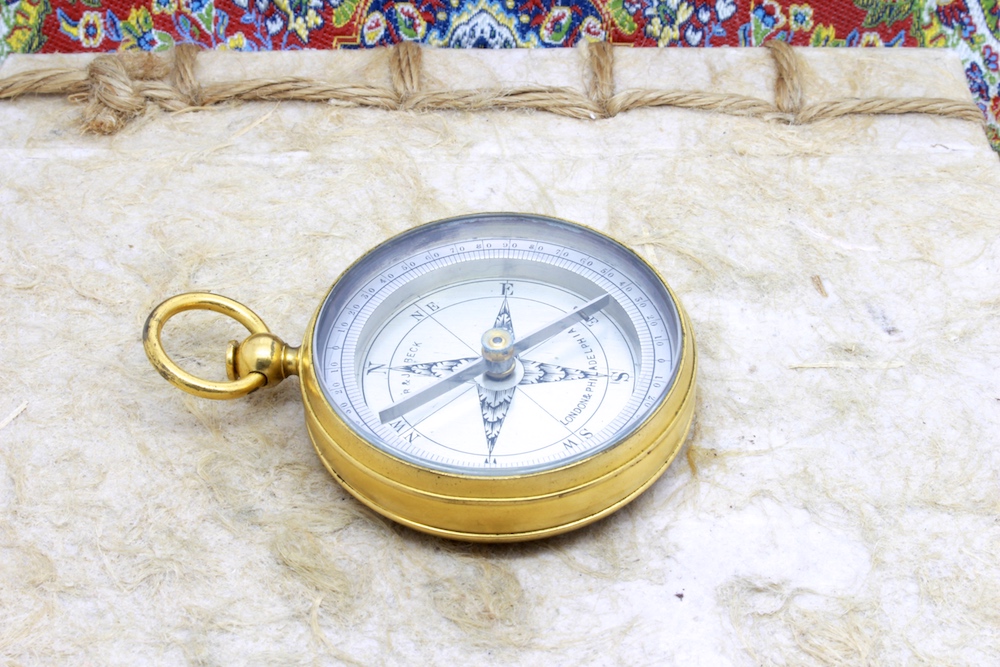  Antique English Compass by R & J BECK, London, c. 1860