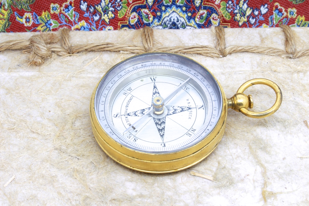  Antique English Compass by R & J BECK, London, c. 1860