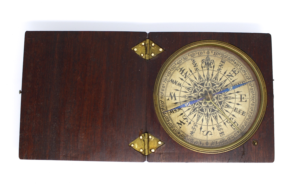 Georgian Compass in Wood Case - c. 1820