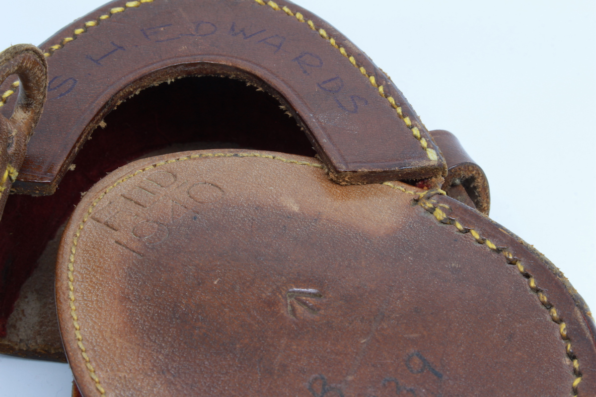 WWII Canadian Kodak Company Leather-Cased Prismatic Compass, 1943