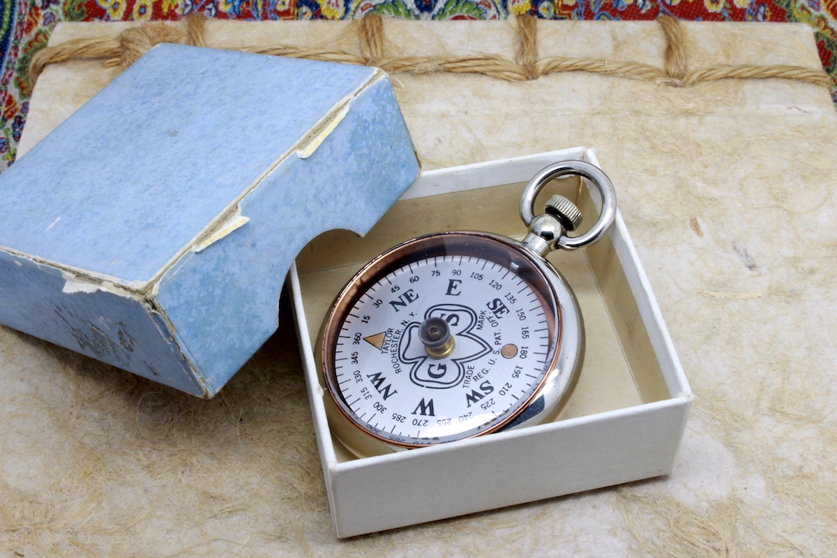 Official Girl Scout Compass in Box, 1918