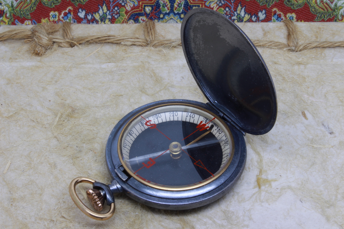 English Pocket Watch Style Compass, c. 1900