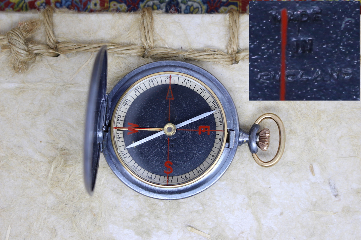 English Pocket Watch Style Compass, c. 1900