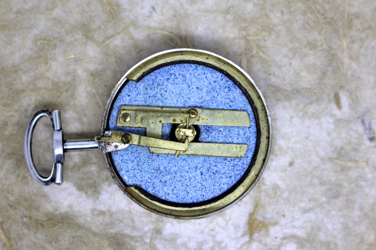 Georgian Shagreen Cased Long-Neck Hallmarked Silver Compass by CARY, 1793