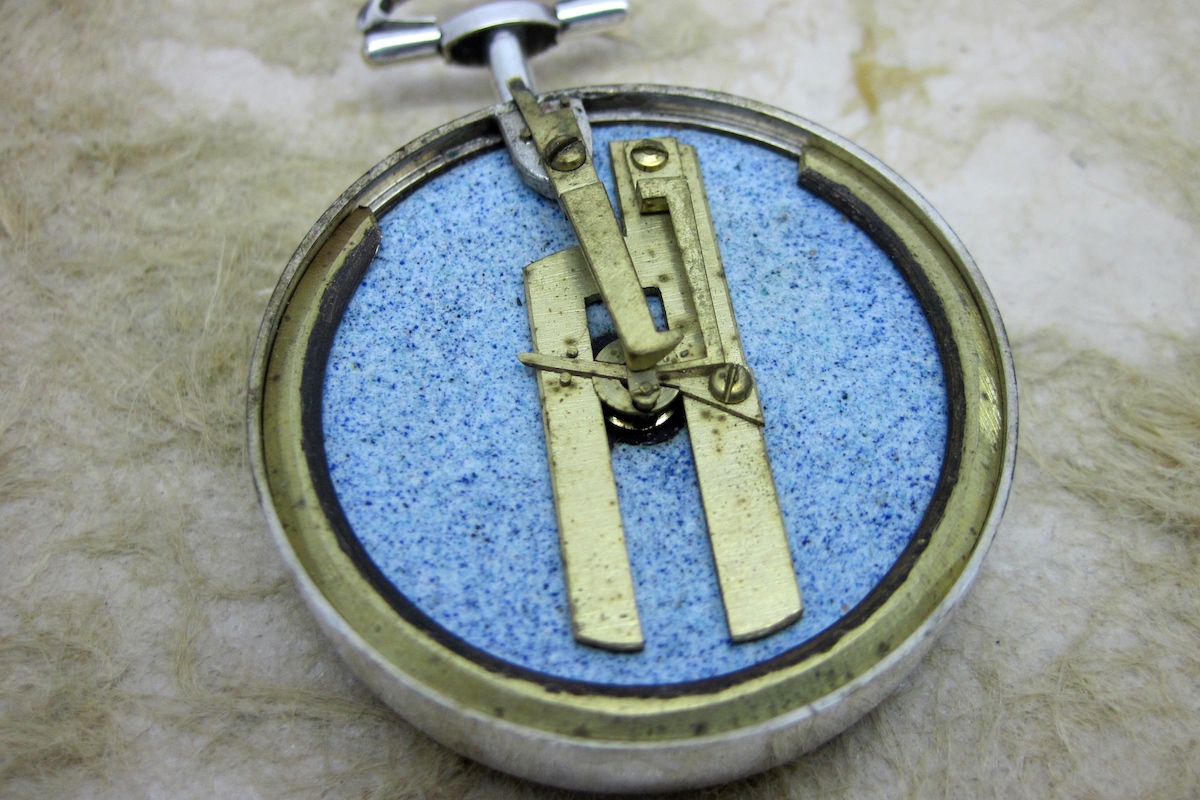 Georgian Shagreen Cased Long-Neck Hallmarked Silver Compass by CARY, 1793