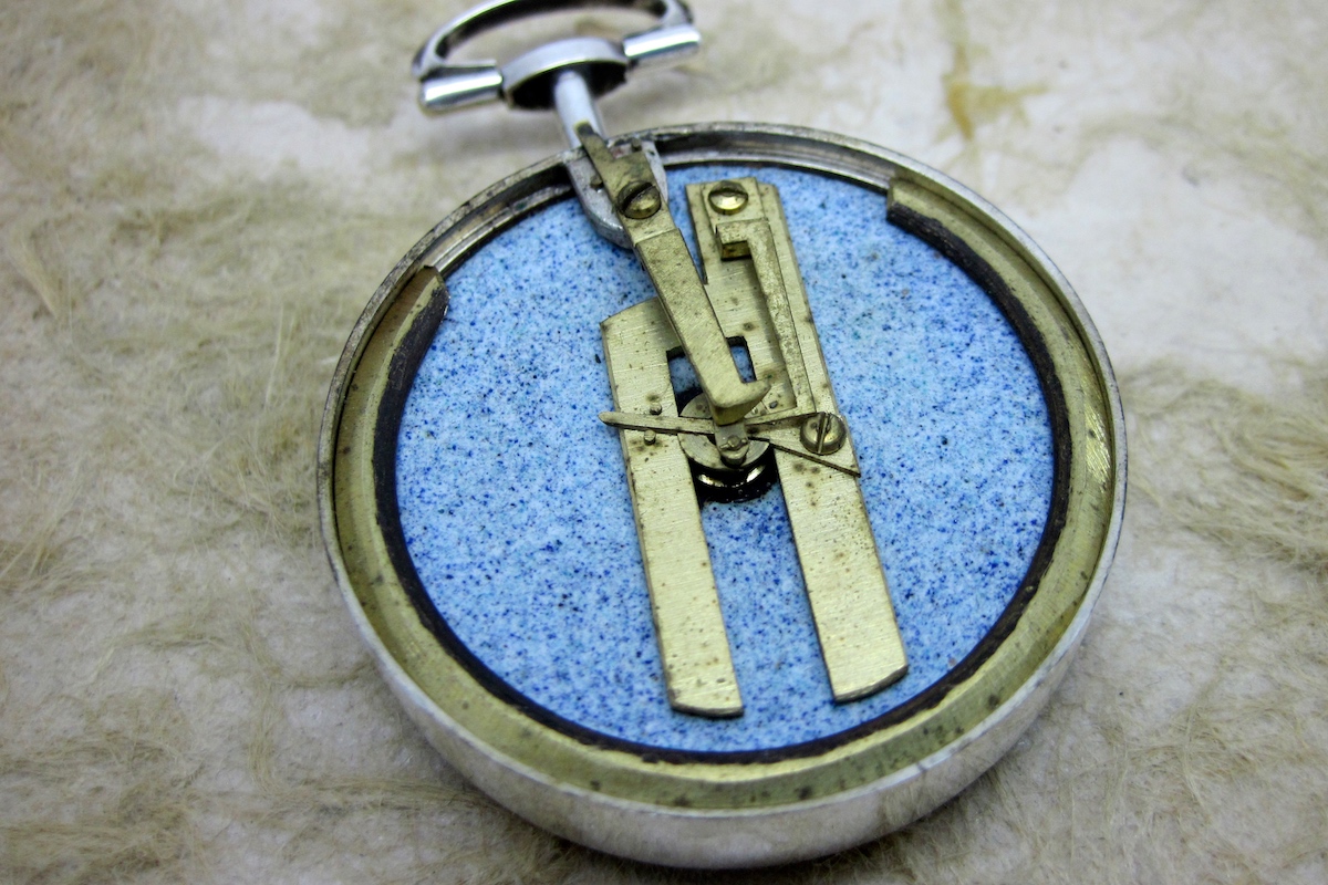 Georgian Shagreen Cased Long-Neck Hallmarked Silver Compass by CARY, 1793