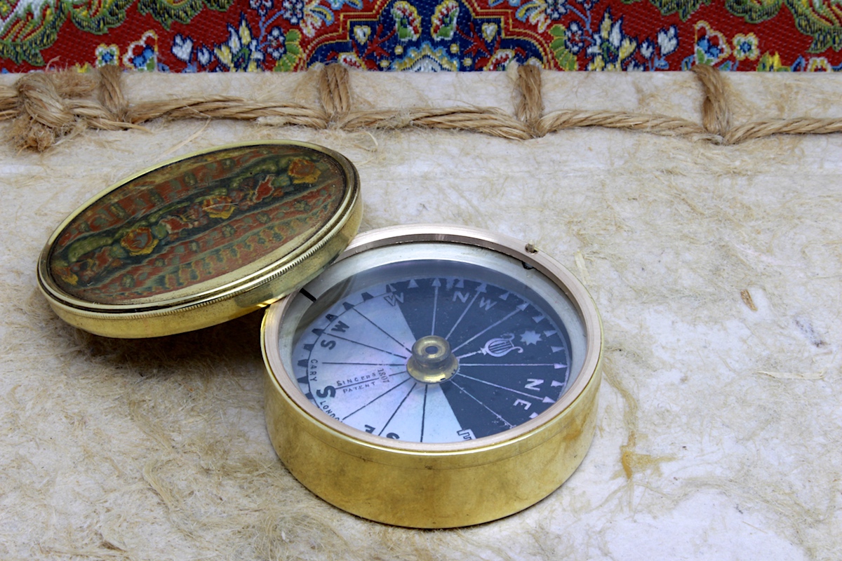 Brass Singer's Patent MOP Compass by Cary London, c. 1862