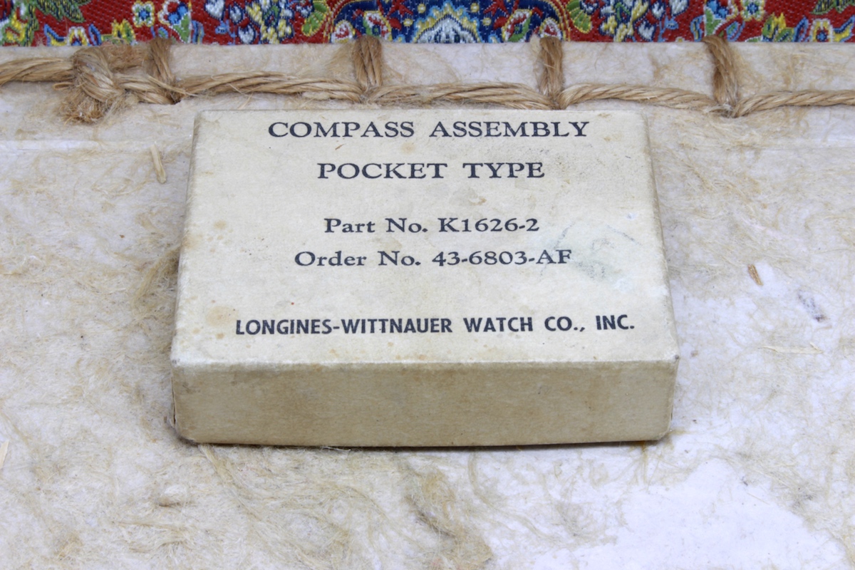 Second World War Air Forces Longines-Wittnauer Vintage Compass in Original Box, c. 1941