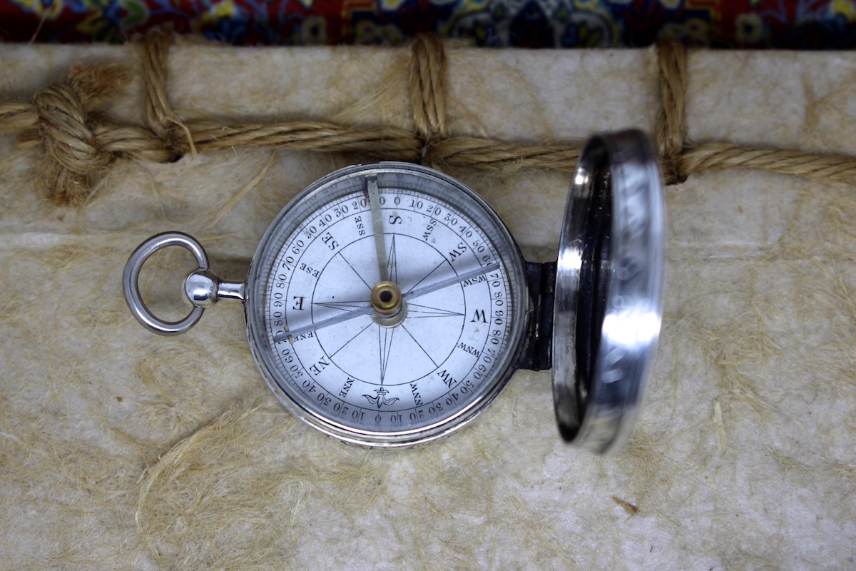 Sterling Silver Aspray Compass Hallmarked London 1863