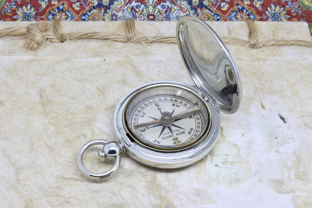 Antique QUEEN-GRAY Compass  c. 1920