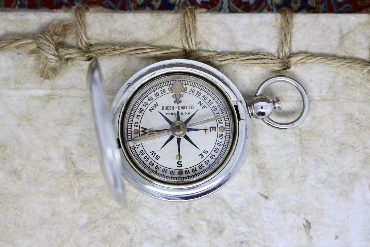 Antique QUEEN-GRAY Compass  c. 1920