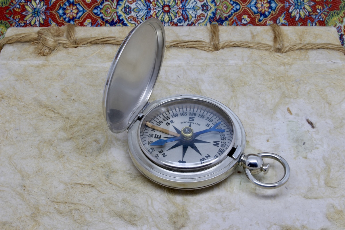 Second World War Air Forces Longines-Wittnauer Vintage Compass in Original Box, c. 1941