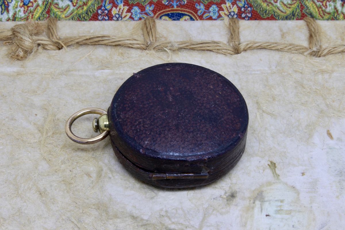 Victorian Leather-Cased Compass, c. 1880