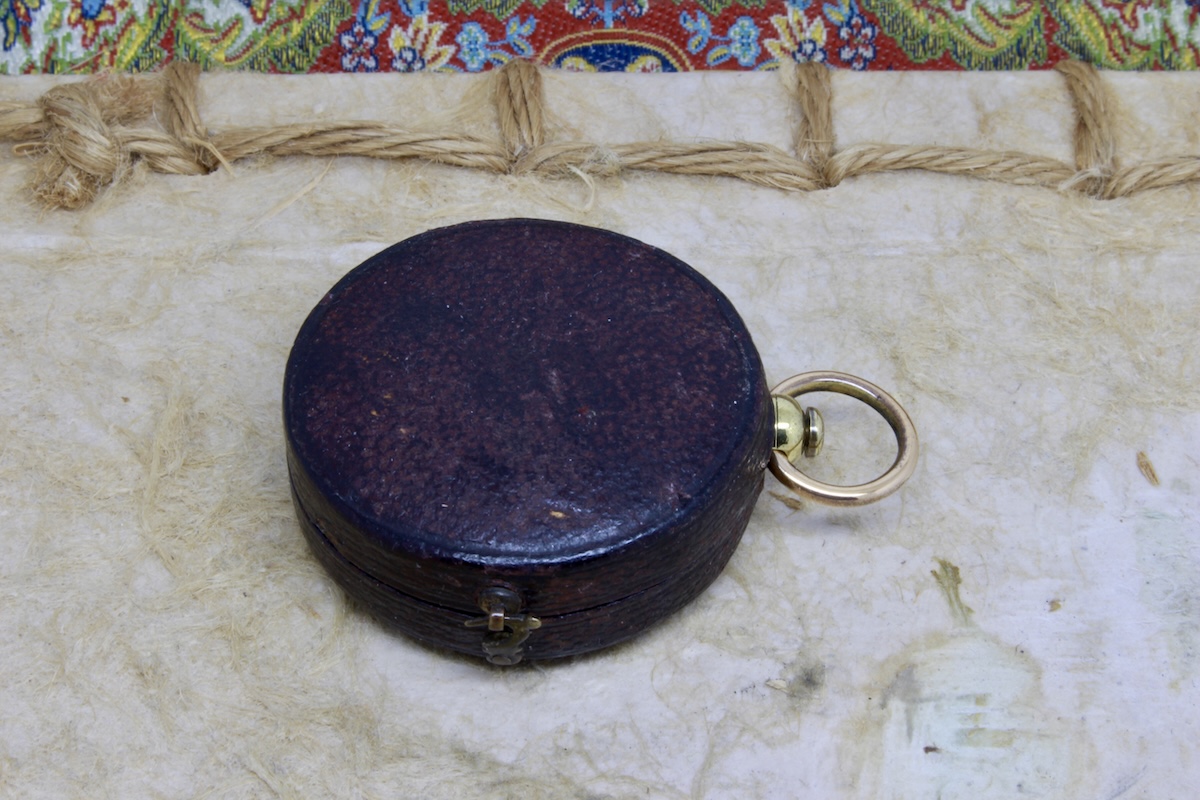 Victorian Leather-Cased Compass, c. 1880