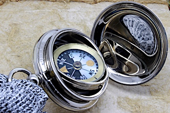 Victorian Gimballed Compass by EUGENE DIETZGEN, c. 1890