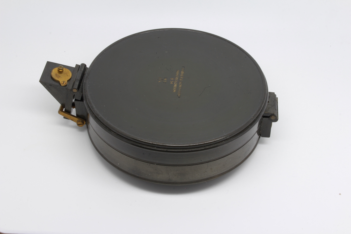 English Military Sighting Compass by Barker & Son, 1937