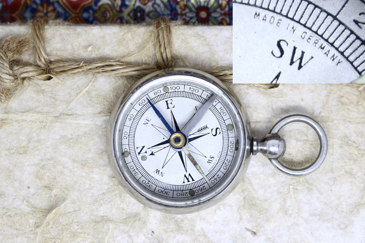 Rare German Antique Compass, c. 1930