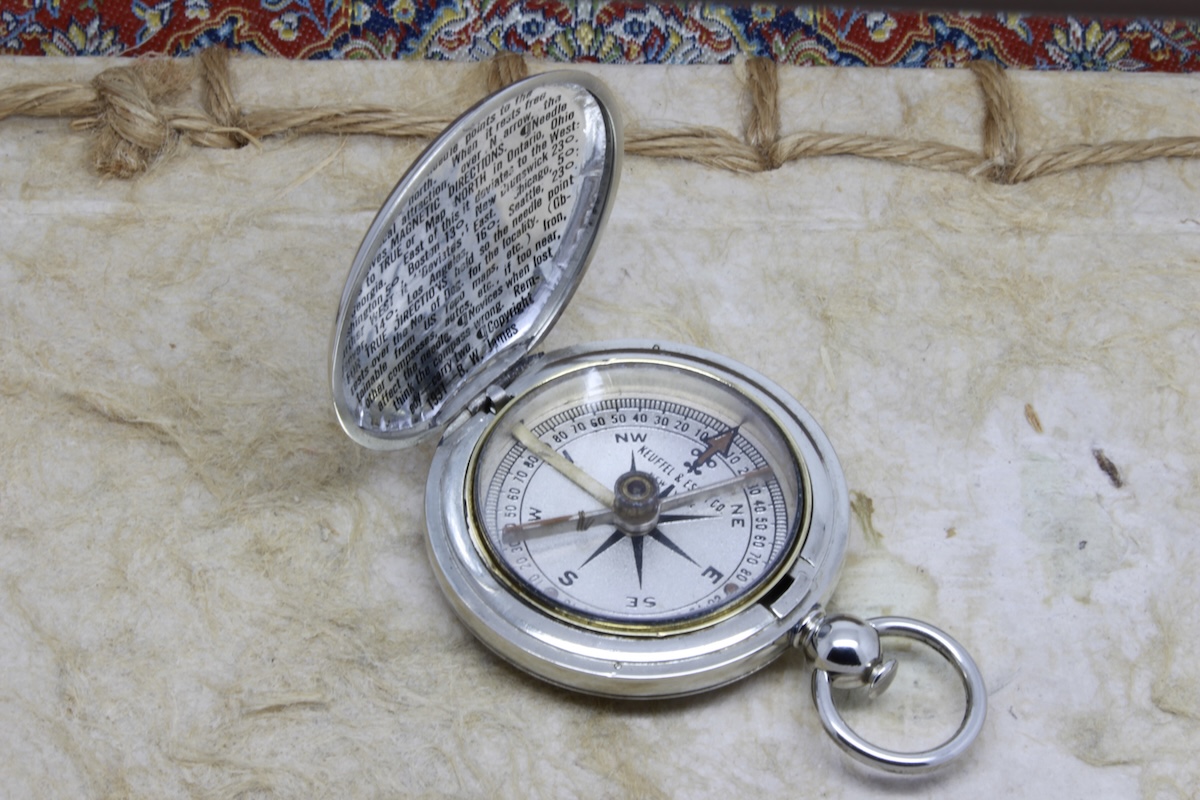 Antique Keuffel & Esser Compass in Original Box, c. 1920