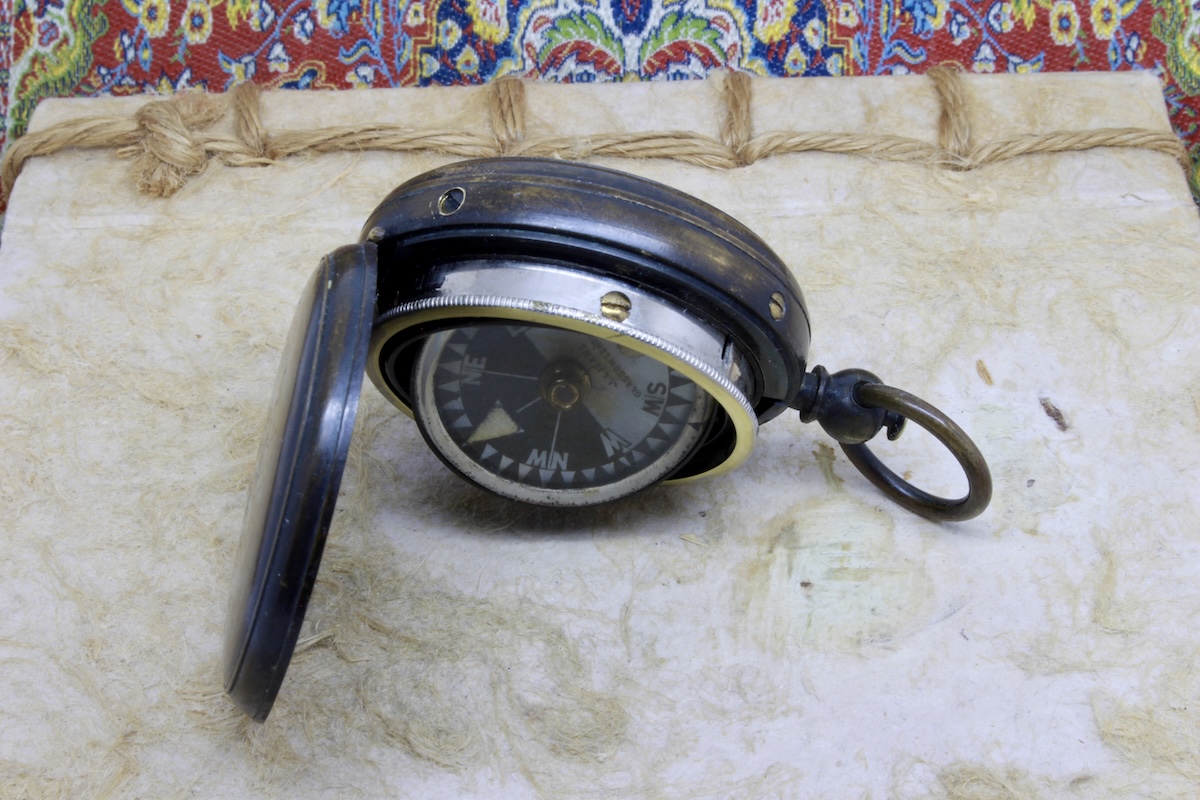 Rare J. LIZARS Gimballed Compass, c. 1890