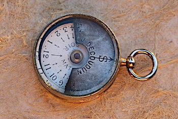 Rare J. DECOUDUN Photography Compass, c. 1890