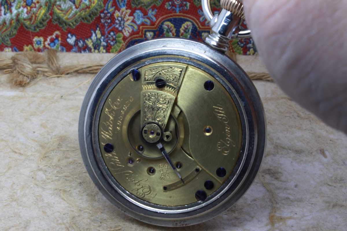 Serviced 1893 Open-Face 18 Size Elgin Pocket Watch