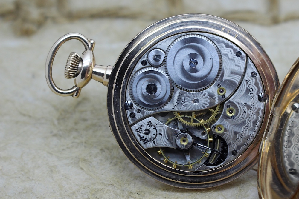 Serviced 1914 Gold Filled 12 Size Elgin Pocket Watch