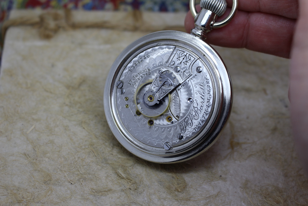 1892 P. S. Bartlett 18 Size Waltham Pocket Watch