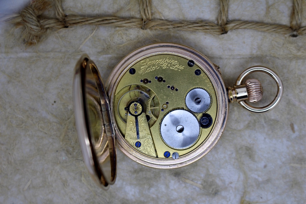 Serviced Lancashire Watch Co. - Prescot- 16 Size Hunter Gold Filled Pocket Watch, c. 1900