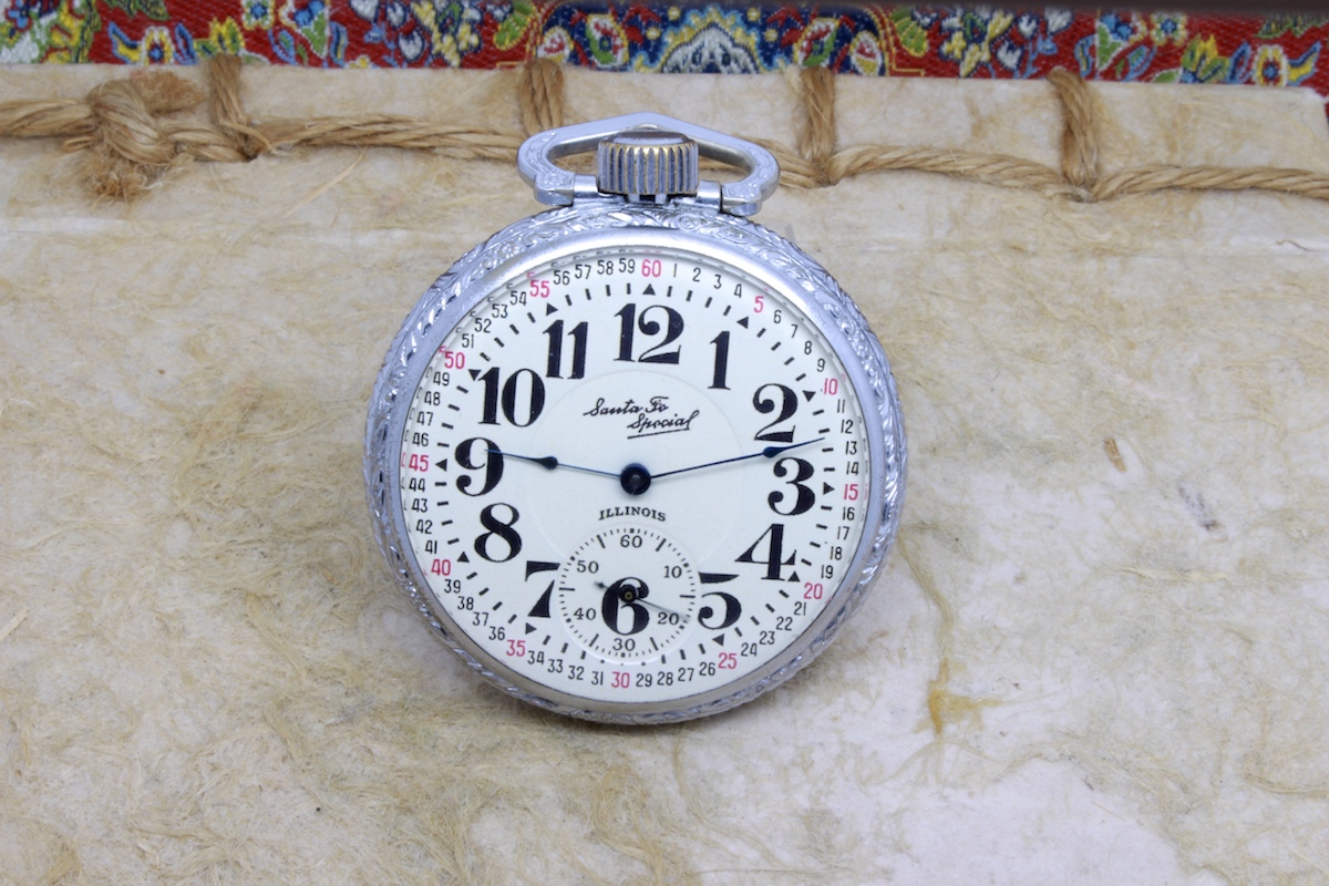 1919 Santa Fe Special 21 Jewels Illinois Pocket Watch