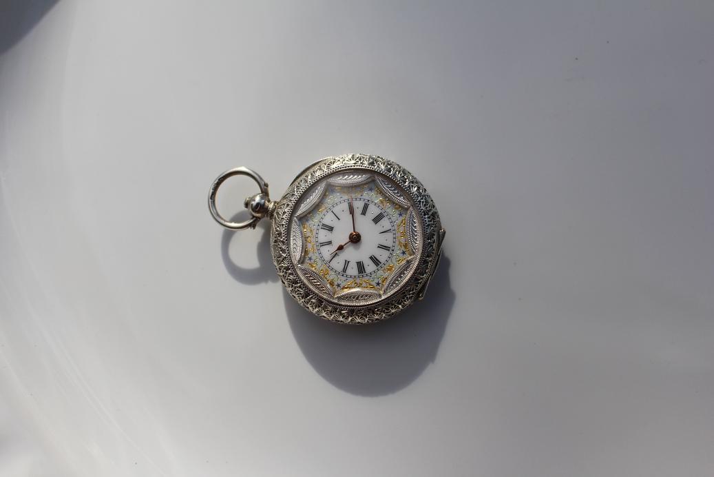 Ladies Swiss Pocket Watch, c. 1860