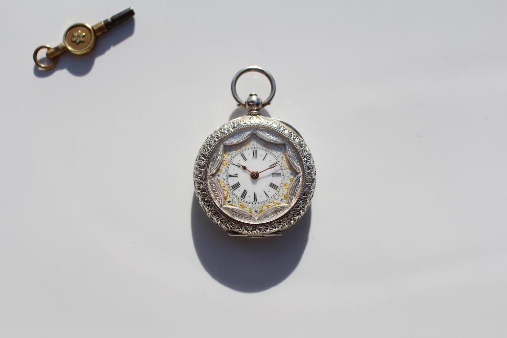 Ladies Swiss Pocket Watch, c. 1860