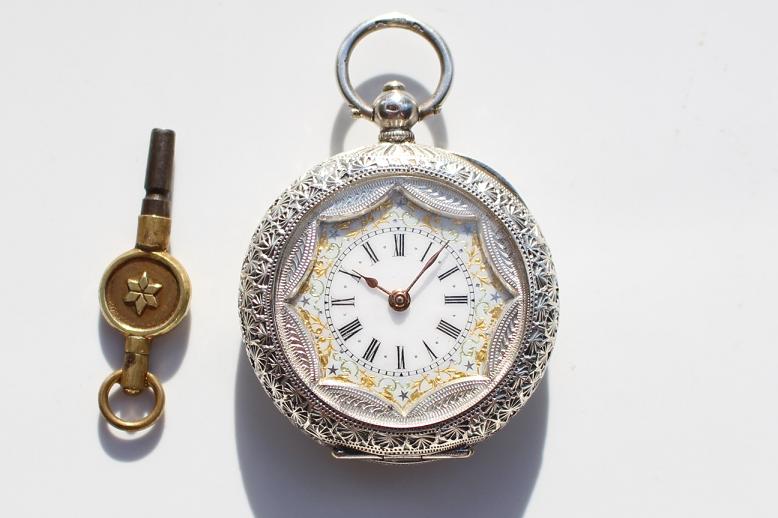 Ladies Swiss Pocket Watch, c. 1860