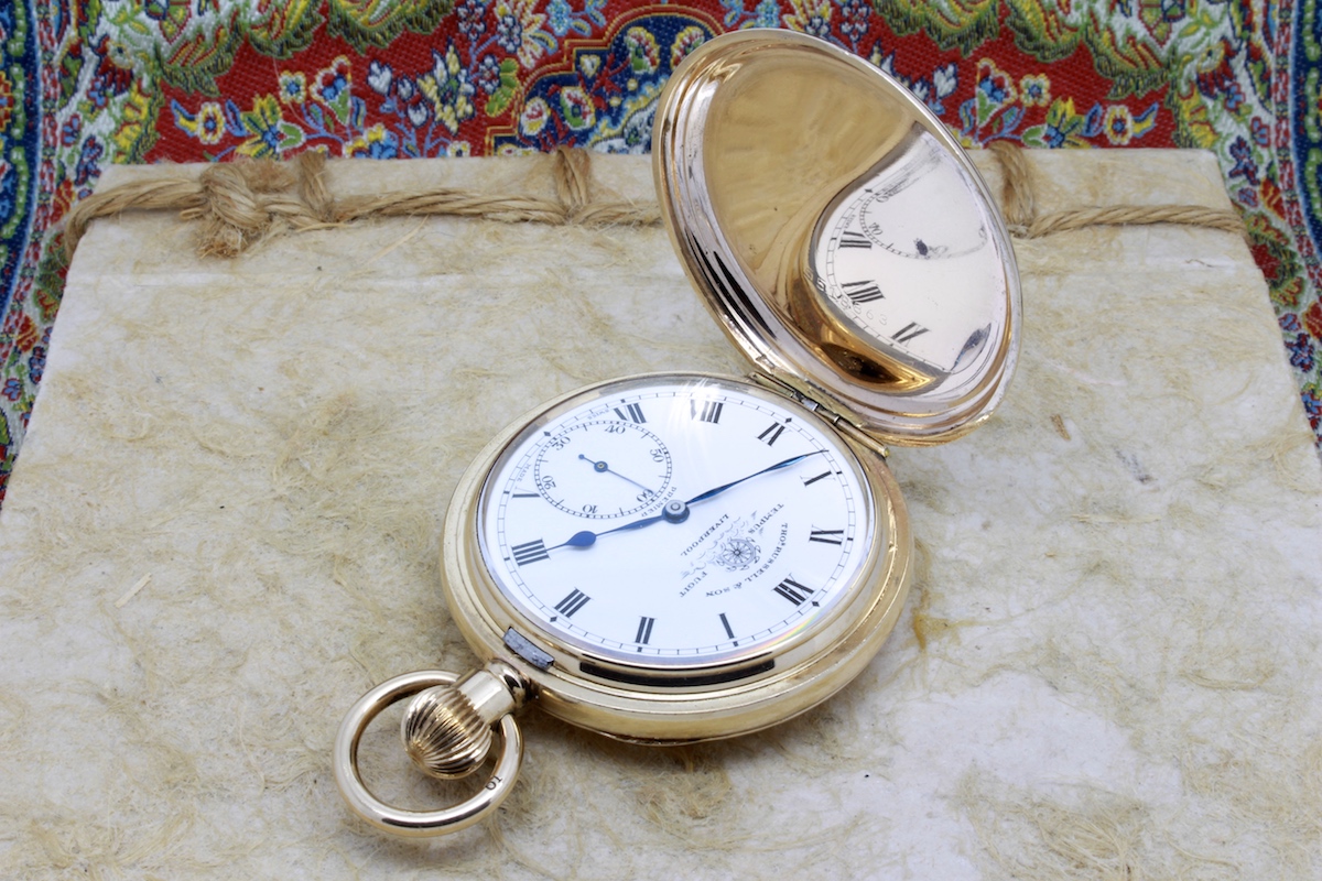 Thomas Russell & Son c. 1900 Gold Filled 16 Size Hunter Pocket Watch