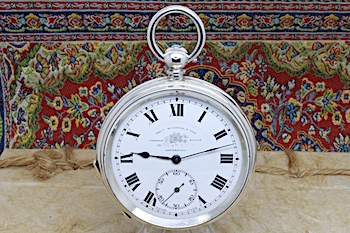 Sterling Silver Thomas Russell & Son Pocket Watch, Hallmarked 1919 Sterling Silver Thomas Russell & Son Pocket Watch, Hallmarked 1919