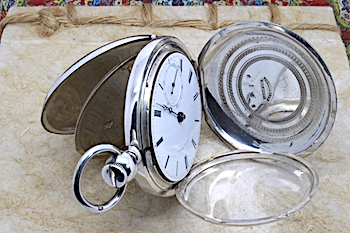 1869 P. S. Bartlett Coin Silver 18 Size American Watch Co. (Waltham) Pocket Watch 1869 P. S. Bartlett Coin Silver 18 Size American Watch Co. (Waltham) Pocket Watch